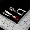 Image 3 : 8X6 mm RUBY EARRINGS IN 14K WHITE PLATED GOLD OVER 925 STERLING SILVER - APPRAISED REPLACEMENT VALUE