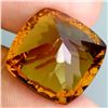 Image 3 : EXCEPTIONAL 20.33 CARATS CUSHION CUT NATURAL UNHEATED ORANGE-YELLOW CITRINE 17 mm - APPRAISED REPLAC