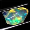 Image 2 : ROUGH 4.83 CARATS AAA FLORAL FLASH PLAY OF COLOR ETHIOPIAN CRYSTAL FIRE OPAL 15X10 mm - APPRAISED RE
