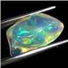 Image 3 : ROUGH 4.83 CARATS AAA FLORAL FLASH PLAY OF COLOR ETHIOPIAN CRYSTAL FIRE OPAL 15X10 mm - APPRAISED RE