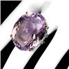 Image 1 : GIANT 76 CARATS OVAL CUT AMETRINE (AMETHYST AND CITRINE) IN 14K WHITE & YELLOW GOLD PLATED OVER 925 