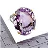 Image 3 : GIANT 76 CARATS OVAL CUT AMETRINE (AMETHYST AND CITRINE) IN 14K WHITE & YELLOW GOLD PLATED OVER 925 