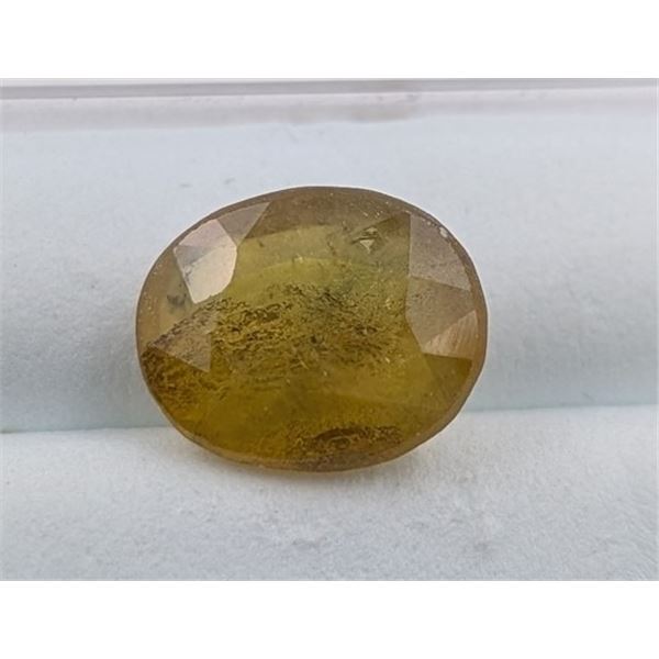6 ct Certified Yellow Sapphire gemstone ($8,190 Appraisal)