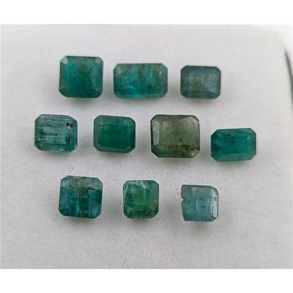 10.11 ct Certified Emerald gemstone PARCEL ($8,000 Appraisal)
