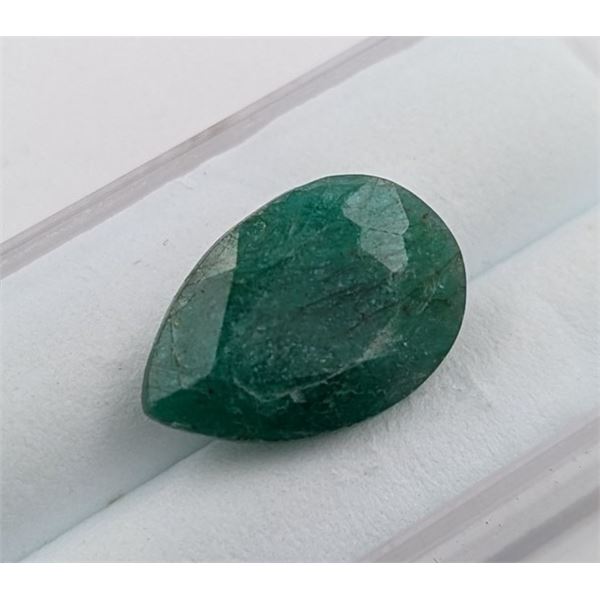 6.16 ct Certified Colombian Emerald gemstone ($12,320 Appraisal)