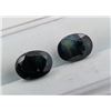 Image 2 : 3.85 ct Certified Midnight Sapphire gemstone Pair ($4,620 Appraisal)