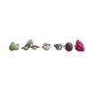Image 1 : 6 New Polished or Faceted Druzy, Agate, Charoite, & Crystal Rings in Silver Settings - all stamped .