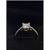 Image 3 : 1.00 CT GRA CERTIFIED PRINCESS CUT MOISSANITE STONE VVS D COLOR WITH 18 ROUND BRILLIANT CUT CUBIC ZI