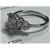 Image 4 : 3.00 CT GRA CERTIFIED ROUND BRILLIANT CUT MOISSANITE STONE VVS D COLOR WITH A HEART SHAPED CUBIC ZIR