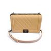 Image 1 : Chanel Chevron Patent Boy Crossbody Bag - with dust bag, Serial Number 19140653 (no COA)