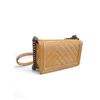 Image 2 : Chanel Chevron Patent Boy Crossbody Bag - with dust bag, Serial Number 19140653 (no COA)