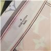 Image 3 : Louis Vuitton Pink Silk Monogram Confidential Bandeau Scarf - with Receipt (bought at Renfrew, Dec. 