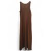 Image 2 : Donna Karan Signature Brown Silk Dress, Size 12 - Made in Hong Kong, R.V. $98.100