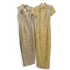 Image 1 : Group of 2 Vintage Chinese Custom Cheongsam Maxi Dresses - Size XS & M, Total R.V. $149.100