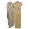 Image 2 : Group of 2 Vintage Chinese Custom Cheongsam Maxi Dresses - Size XS & M, Total R.V. $149.100