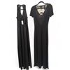 Image 2 : Vintage Black Rhinestone Jumpsuit & Maxi Dress - Size S, R.V. $129.100