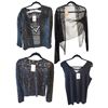 Image 1 : Vintage group of 4 Black Designer Tops - includes Misook, Lace Top, Zara Knit Blazer, Size M/L (Tota