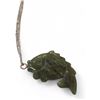 Image 2 : Carved Green Jade Fish Pendant w/ Chain (approx. 16") - R.V. $74.100