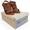Image 5 : Manolo Blahnik Amber Cognac Sandals, Size 6 - w/ Dust Bag & Box (used condition - no COA)