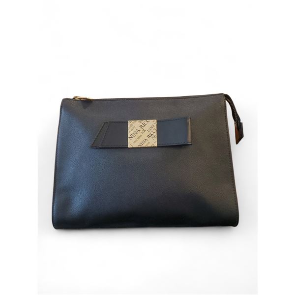 Vintage Nina Ricci Clutch Black Shoulder Bag - 1980's, with Dust Bag (no COA)