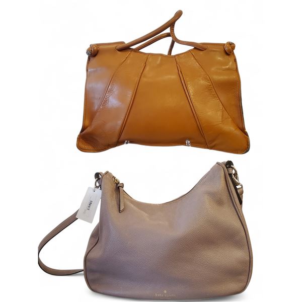 Kate Sprade Grey Pebble Hobo Bag & Leather Purse