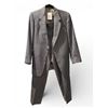 Image 1 : Vintage Daniel Kane Pure Wool Grey Striped Suit, w/ Blazer & Pant, Size M - R.V. $117