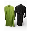 Image 2 : Group of 2 Vintage Black Suede & Smyth Green Lining Silk Coats, Size XS & S/M - Total R.V. $124.100