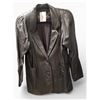 Image 1 : Vintage Antonini Black Leather Coat, Made in Italy, Size S/M - R.V. $136.100