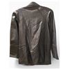 Image 2 : Vintage Antonini Black Leather Coat, Made in Italy, Size S/M - R.V. $136.100