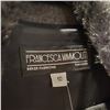 Image 3 : Vintage Francesca Mammoliti Marled Gray Faux Fur Collar Coat - Size US 11