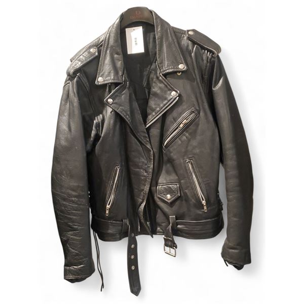 Vintage Moto Leather Jacket, Size L - R.V. $199
