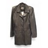 Image 1 : Vintage Esma Black Leather Coat, Size M - Made in Italy, R.V. $119