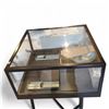 Image 3 : Black Glass Display Case Cabinet - approx. 24" x 24" x 43"
