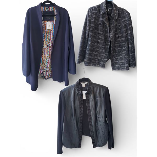 Vintage group of 5 Women's Blazers & Coats, Size L/XL - Approx. Total R.V. $279