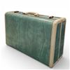 Image 1 : Vintage Samsonite Bermuda Green Marbled Hard-Body Suitcase - circa 1950's