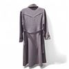 Image 2 : Japan Vintage Tsubame Grey Coat, Suede Trim Detailing - Size M, R.V. $218.100