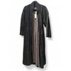 Image 1 : Vintage Bagatelle Black Suede Patterned Inner lining Coat, Size M - R.V. $128.100