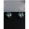 Image 2 : 2.00 CT TW GRA CERTIFIED ROUND BRILLIANT CUT MOISSANITE STONES VVS INTENSE GREENISH BLUE COLOR SET I