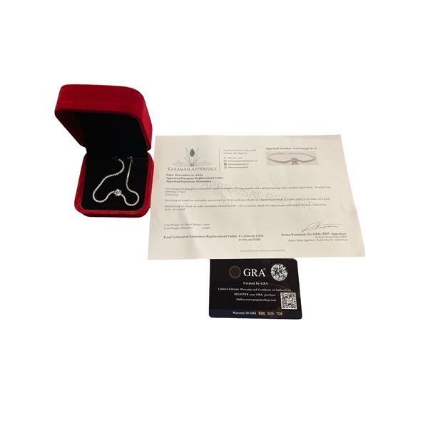 1.00 CT GRA CERTIFIED ROUND BRILLIANT CUT MOISSANITE STONE VVS D COLOR WITH 90 ROUND BRILLIANT CUT C