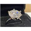 Image 2 : 10.00 CT GRA CERTIFIED ROUND BRILLIANT CUT MOISSANITE STONE VVS D COLOR SET IN 6 CLAW HEAD SET IN 92