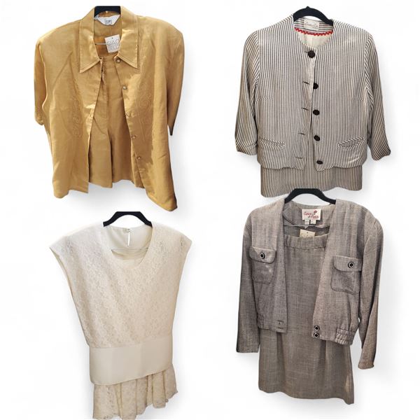 Group of 4 Vintage Premium Women's pcs - includes Amber Suit Set, Dress & Blazers