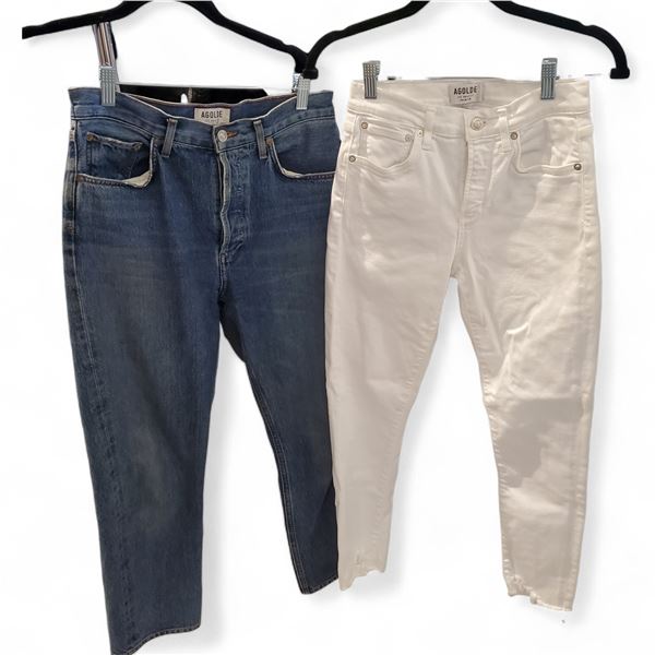 Group of 2 Vintage Agolde Premium Women's Jeans - Size 25 & 29