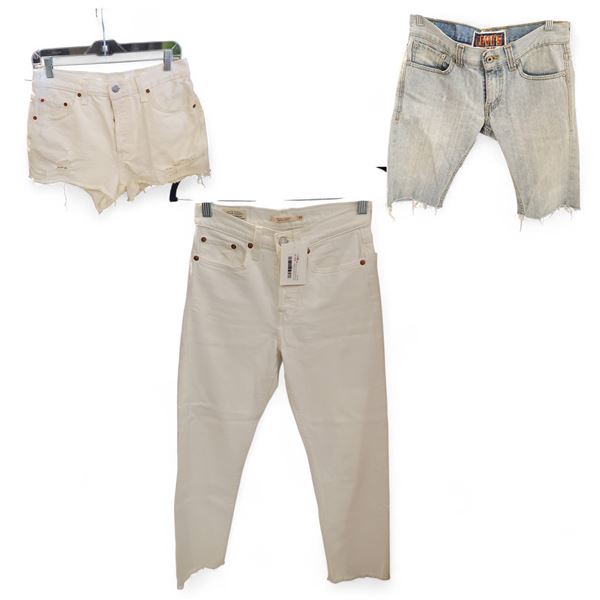 Group of 3 Vintage Premium Levi's Jeans Women's pcs - includes Short, Jean & More