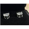 Image 2 : New 925S 2.0ct Each Heart Cut Simulated Diamond (CZ) Stud Earrings - Mounted in 925 Sterling Silver 