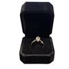 Image 1 : New 925S 2.0ct Marquise Cut Simulated Diamond (CZ) Twist Ring - Size 6.0 - Mounted in 925 Sterling S