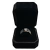 Image 1 : New Platinum Plated 1.0ct Simulated Diamond (CZ) Man's Ring - Resizable