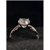 Image 2 : New 925S 3.0 Simulated Diamond (CZ) Twist Ring - Size 9.0 - Mounted in 925 Sterling Silver with Whit