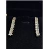Image 2 : New 18K Gold Plated 36.0mm Long Simulated Diamond (CZ) Tassel Earrings