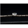 Image 2 : New 18K Gold Plated 4.0ct Heart Cut Simulated Diamond (CZ) Bracelet - 6.75 - 7.5" Long