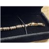 Image 4 : New 18K Gold Plated 4.0ct Heart Cut Simulated Diamond (CZ) Bracelet - 6.75 - 7.5" Long